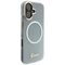 Guess IML Gradient Script Metal MagSafe Case for iPhone 17 - White