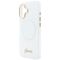 Guess IML Gradient Script Metal MagSafe Case for iPhone 17 - White