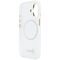 Guess IML Gradient Script Metal MagSafe Case for iPhone 17 - White