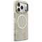 Guess IML Peony Dot MagSafe Case for iPhone 17 Pro - Beige