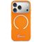 Guess IML Script Metal MagSafe Case for iPhone 17 Pro - Orange