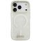 Guess IML Shell Script Metal MagSafe Case for iPhone 17 Pro Max - White