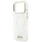 Guess IML Shell Script Metal MagSafe Case for iPhone 17 Pro Max - White