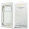 Guess IML Shell Script Metal MagSafe Case for iPhone 17 Pro Max - White
