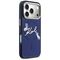 Karl Lagerfeld IML Choupettes Karl Script Logo MagSafe Case for iPhone 17 Pro Max - Blue