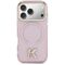 Karl Lagerfeld IML K Head Logo MagSafe Case for iPhone 17 Pro - Pink