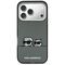 Karl Lagerfeld IML Karl &amp; Choupette Peekaboo Logo MagSafe Case for iPhone 17 Pro - Black