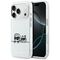 Karl Lagerfeld IML Karl &amp; Choupette Peekaboo Logo MagSafe Case for iPhone 17 Pro Max - White