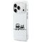 Karl Lagerfeld IML Karl &amp; Choupette Peekaboo Logo MagSafe Case for iPhone 17 Pro Max - White