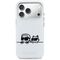 Karl Lagerfeld IML Karl &amp; Choupette Peekaboo Logo MagSafe Case for iPhone 17 Pro - White