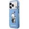 Karl Lagerfeld Karl &amp; Choupette Back MagSafe Case for iPhone 17 Pro - Blue