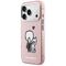 Karl Lagerfeld Karl &amp; Choupette Back MagSafe Case for iPhone 17 Pro Max - Pink