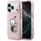 Karl Lagerfeld Karl &amp; Choupette Back MagSafe Case for iPhone 17 Pro - Pink