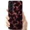 Tech-Protect Lamano MagSafe Case for Samsung Galaxy S26 - Brown and Black