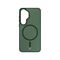 3mk Smoke MagCase for Samsung Galaxy S24 - Green-Translucent