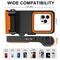 Tech-Protect IPX8 Pro Waterproof Phone Case - Orange and Black