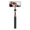 Tech-Protect L10S Bluetooth Selfie Stick Tripod - Black and Orange