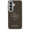 Guess Grained Big 4G Metal Logo Case for Samsung Galaxy S26 - Brown
