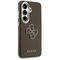 Guess Grained Big 4G Metal Logo Case for Samsung Galaxy S26 - Brown