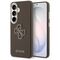 Guess Grained Big 4G Metal Logo Case for Samsung Galaxy S26+ - Brown