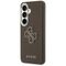 Guess Grained Big 4G Metal Logo Case for Samsung Galaxy S26+ - Brown