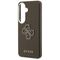 Guess Grained Big 4G Metal Logo Case for Samsung Galaxy S26+ - Brown