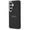 Guess Saffiano Peony Embossed Ring MagSafe case for Samsung Galaxy S26 - black