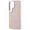 Karl Lagerfeld Embossed Ring RSG Logo MagSafe Case for Samsung Galaxy S26 Ultra - Pink