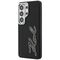 Karl Lagerfeld Grained Signature Metal Resin Logo Case for Samsung Galaxy S26 Ultra - Black