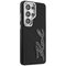 Karl Lagerfeld Grained Signature Metal Resin Logo Case for Samsung Galaxy S26 Ultra - Black