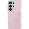 Karl Lagerfeld Grained Signature Metal Resin Logo Case for Samsung Galaxy S26 Ultra - Pink