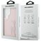 Karl Lagerfeld Grained Signature Metal Resin Logo Case for Samsung Galaxy S26 Ultra - Pink