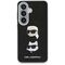 Karl Lagerfeld Saffiano Double Heads Metal Case for Samsung Galaxy S26+ - Black