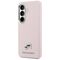 Karl Lagerfeld Saffiano KC Metal Logo MagSafe Case for Samsung Galaxy S26 - Pink