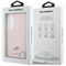 Karl Lagerfeld Saffiano KC Metal Logo MagSafe Case for Samsung Galaxy S26 - Pink