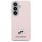 Karl Lagerfeld Saffiano KC Metal Logo MagSafe Case for Samsung Galaxy S26+ - Pink