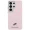 Karl Lagerfeld Saffiano KC Metal Logo MagSafe Case for Samsung Galaxy S26 Ultra - Pink