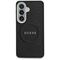 Guess Saffiano Peony Embossed Ring MagSafe case for Samsung Galaxy S26+ - black