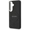 Guess Saffiano Peony Embossed Ring MagSafe case for Samsung Galaxy S26+ - black