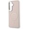Karl Lagerfeld Embossed Ring RSG Logo MagSafe Case for Samsung Galaxy S26+ - Pink