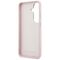 Karl Lagerfeld Grained Signature Metal Resin Logo Case for Samsung Galaxy S26 - Pink