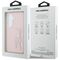 Karl Lagerfeld Grained Signature Metal Resin Logo Case for Samsung Galaxy S26 - Pink