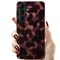 Tech-Protect Lamano MagSafe Case for Samsung Galaxy A57 5G - Black and Brown