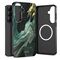 Tech-Protect Lamano MagSafe Case for Samsung Galaxy S26 - Black and Green