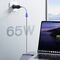 Ładowarka sieciowa Joyroom JR-TG10 65W GaN 2x USB-C + USB-A z kablem 100W USB-C - USB-C 1.2m - czarna