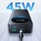 Powerbank Joyroom JR-PBF02 Pro 20000 mAh 45 W z wyświetlaczem cyfrowym 2x USB-A 2x USB-C - czarny - Travel Chargers - Smartphone Chargers - Techbox