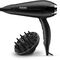 BaByliss D572DE hair dryer 2200 W Black | Techbox