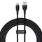 Baseus Flash 2 USB A to USB C fast charging cable 2 m 100 W Black | Techbox