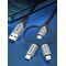 Vention USB 2.0 A Male to 3-in-1 Micro-B&USB-C&Lightning Male Cable 1M Gray Aluminum Alloy Type | Techbox