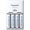 Battery charger PANASONIC Eneloop Basic BQ-CC51 + 4x AA 2000 mAh (K-KJ51MCD40E) - Batteries & Chargers - Consumables - Techbox